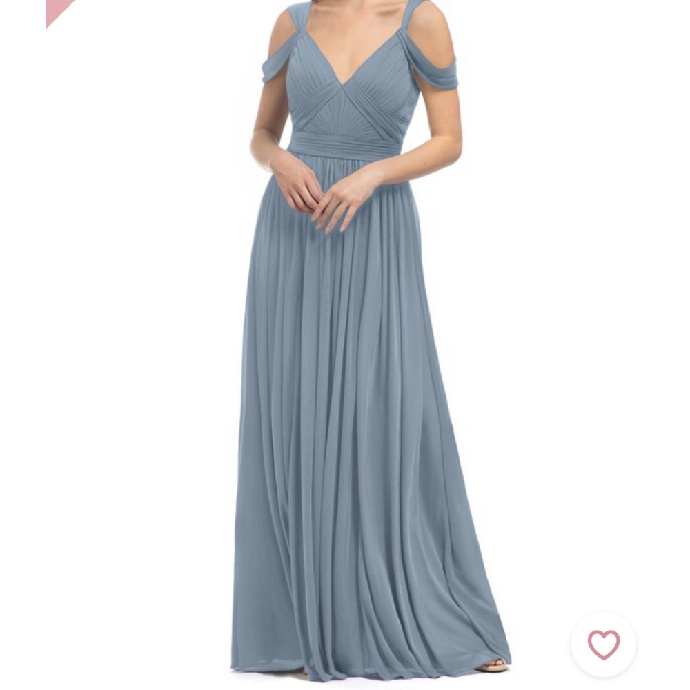 Azazie Caila bridesmaid dress in dusty blue